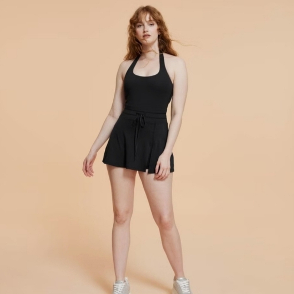 Game Set Match Dress | Active Wear - Jet Black